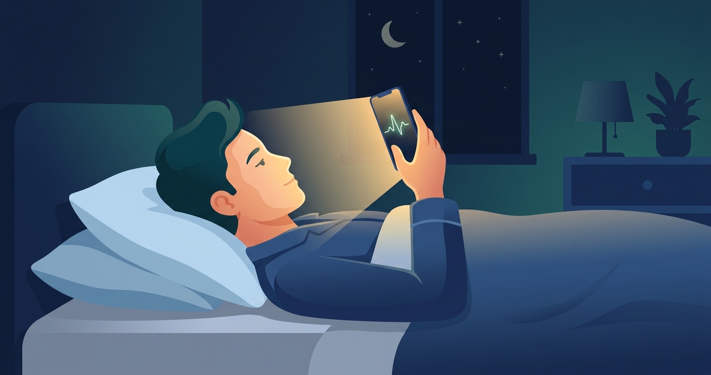 Why does my heart pound when I lie down to sleep?